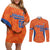 Custom Baseball Netherlands Couples Matching Off Shoulder Short Dress and Long Sleeve Button Shirt Go Champions Sporty Style - Wonder Print Shop