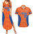 Custom Baseball Netherlands Couples Matching Summer Maxi Dress and Hawaiian Shirt Go Champions Sporty Style - Wonder Print Shop