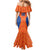 Custom Baseball Netherlands Family Matching Mermaid Dress and Hawaiian Shirt Go Champions Sporty Style - Wonder Print Shop