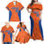 Custom Baseball Netherlands Family Matching Off Shoulder Maxi Dress and Hawaiian Shirt Go Champions Sporty Style - Wonder Print Shop