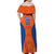 Custom Baseball Netherlands Family Matching Off Shoulder Maxi Dress and Hawaiian Shirt Go Champions Sporty Style - Wonder Print Shop