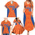 Custom Baseball Netherlands Family Matching Summer Maxi Dress and Hawaiian Shirt Go Champions Sporty Style - Wonder Print Shop