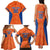 Custom Baseball Netherlands Family Matching Tank Maxi Dress and Hawaiian Shirt Go Champions Sporty Style - Wonder Print Shop