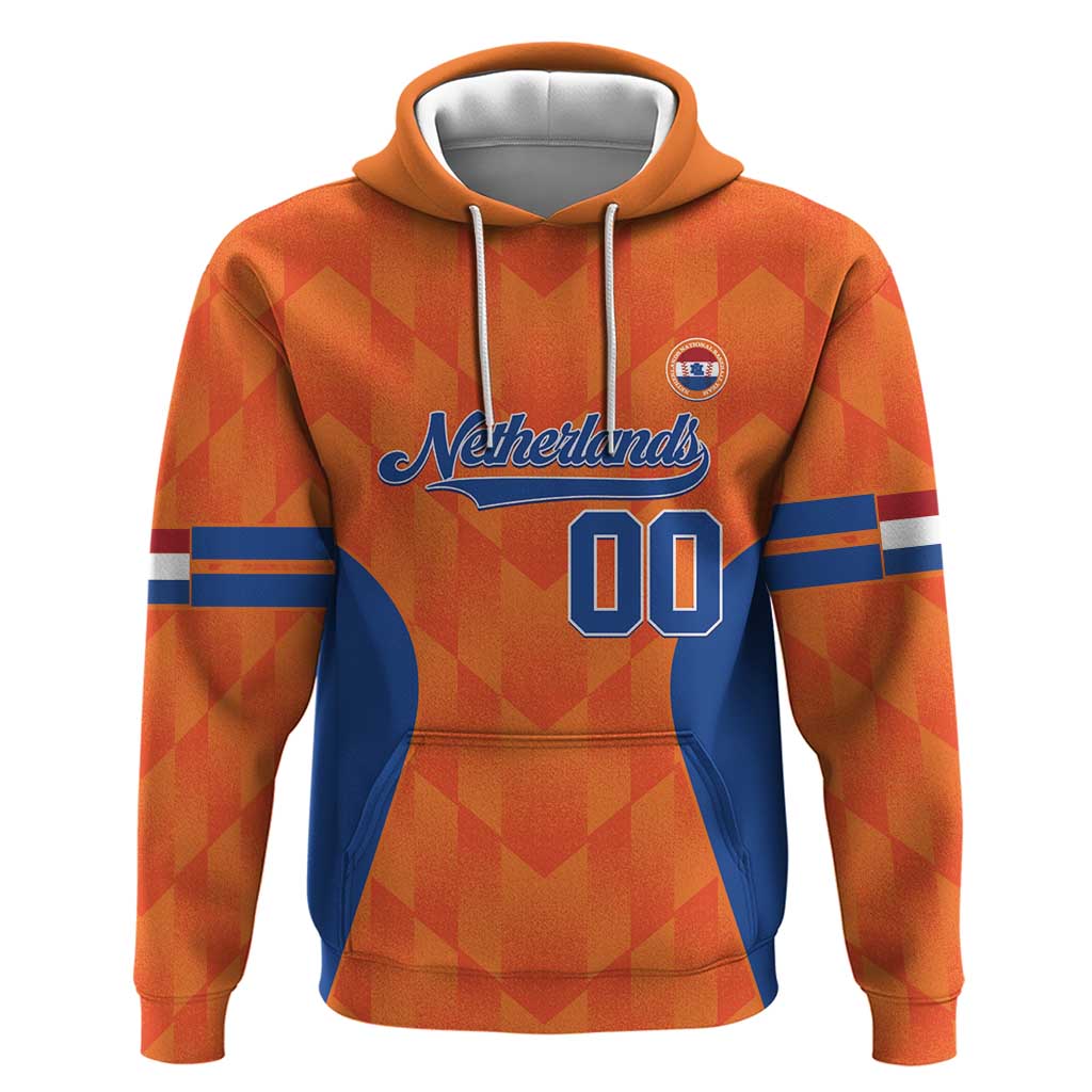 Custom Baseball Netherlands Hoodie Go Champions Sporty Style - Wonder Print Shop