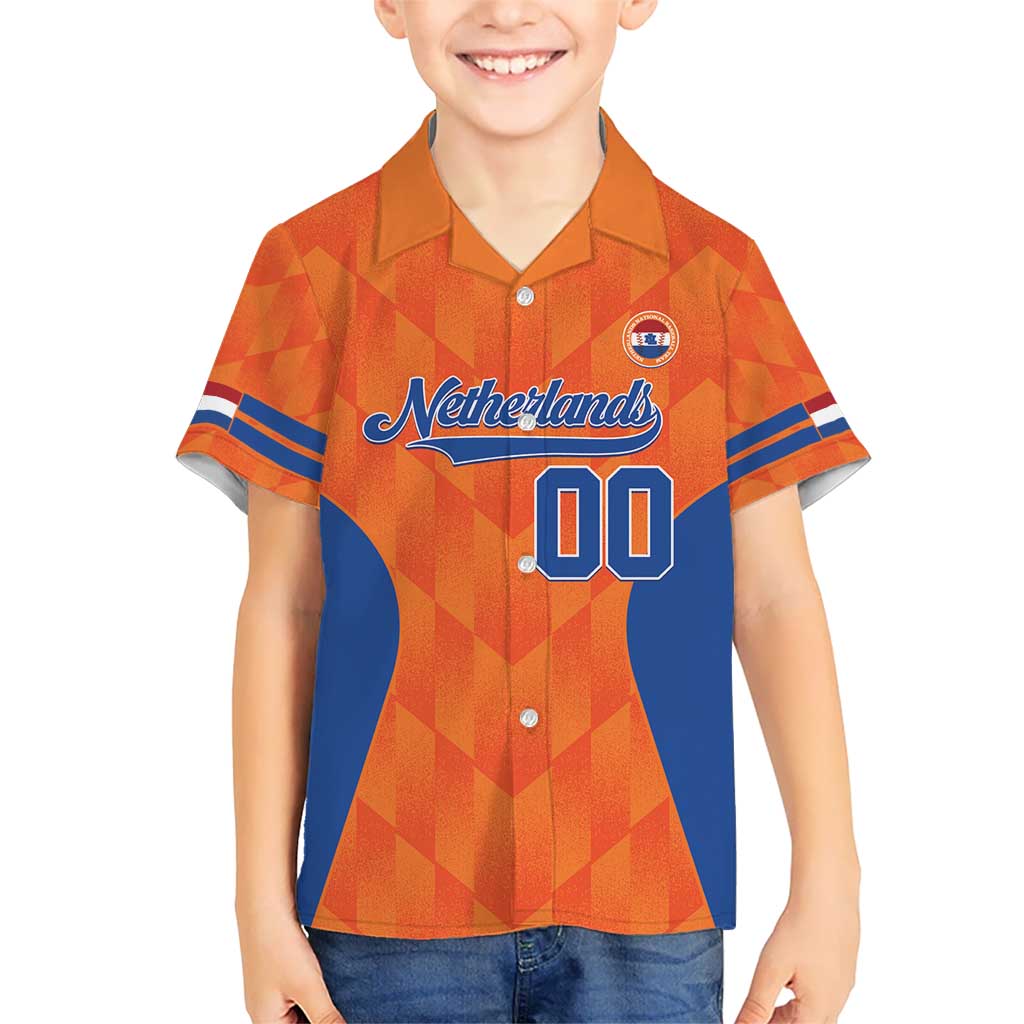 Custom Baseball Netherlands Kid Hawaiian Shirt Go Champions Sporty Style - Wonder Print Shop