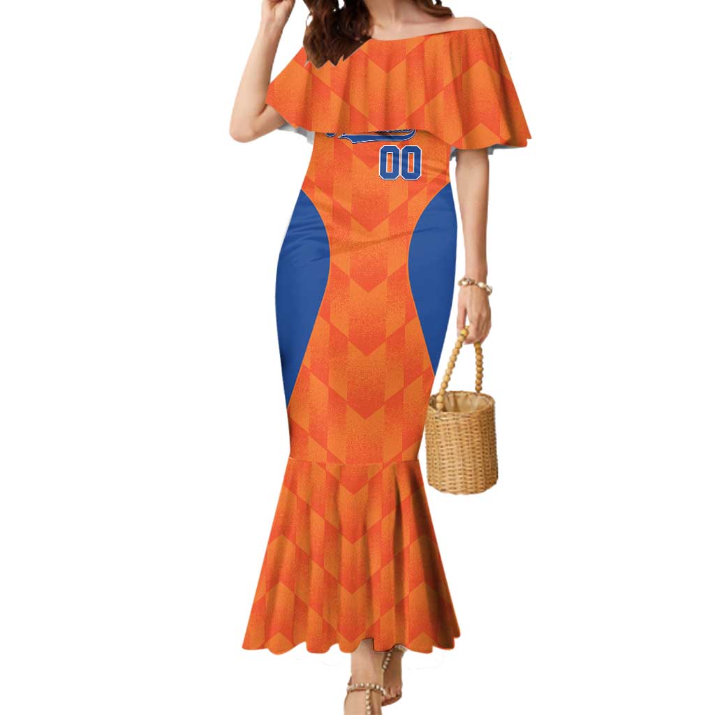 Custom Baseball Netherlands Mermaid Dress Go Champions Sporty Style - Wonder Print Shop