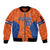 Custom Baseball Netherlands Sleeve Zip Bomber Jacket Go Champions Sporty Style