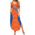 Custom Baseball Netherlands Summer Maxi Dress Go Champions Sporty Style