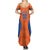 Custom Baseball Netherlands Summer Maxi Dress Go Champions Sporty Style