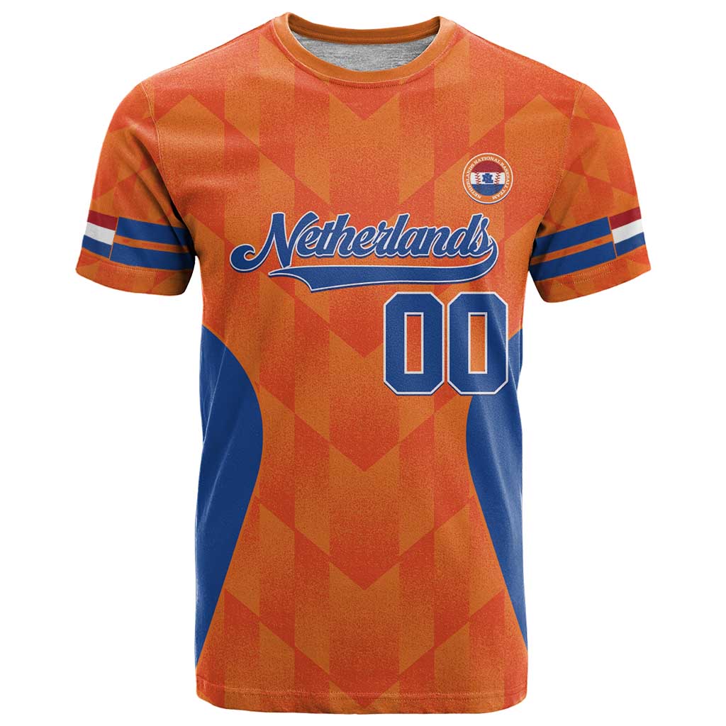 Custom Baseball Netherlands T Shirt Go Champions Sporty Style