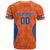 Custom Baseball Netherlands T Shirt Go Champions Sporty Style