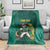 Custom Baseball Australia Blanket Go Champions - Aussie Kangaroo Mascot