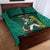 Custom Baseball Australia Quilt Bed Set Go Champions - Aussie Kangaroo Mascot - Wonder Print Shop