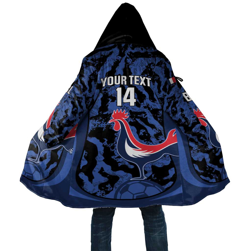 Custom France Football Cloak 2026 Allez Les Bleus Rooster Grunge - Wonder Print Shop