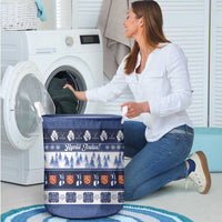 Finland Christmas Laundry Basket Suomen Tasavalta Hyvaa Joulua - Wonder Print Shop