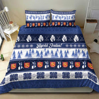 Finland Christmas Bedding Set Suomen Tasavalta Hyvaa Joulua - Wonder Print Shop