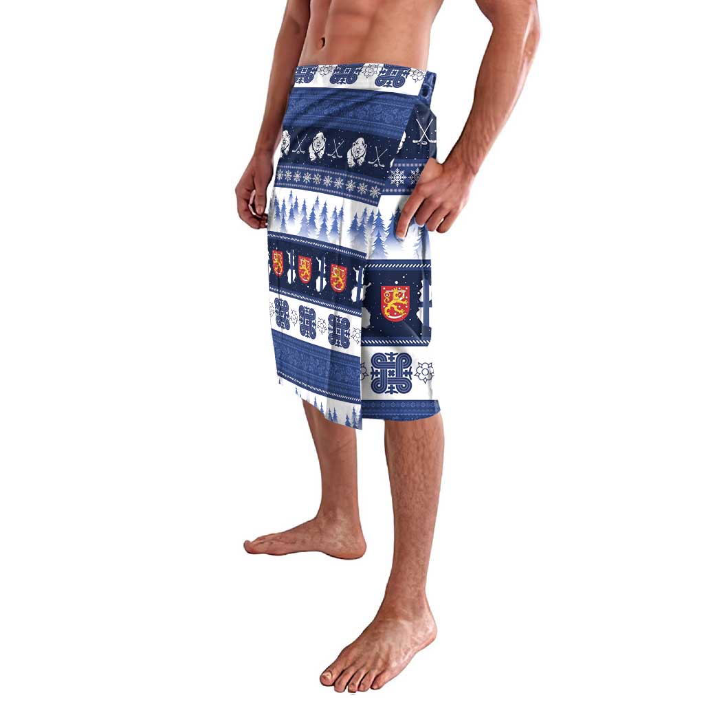 Finland Christmas Lavalava Suomen Tasavalta Hyvaa Joulua - Wonder Print Shop