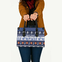 Finland Christmas Leather Bag Suomen Tasavalta Hyvaa Joulua - Wonder Print Shop