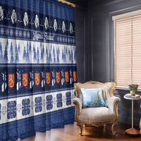 Finland Christmas Window Curtain Suomen Tasavalta Hyvaa Joulua - Wonder Print Shop