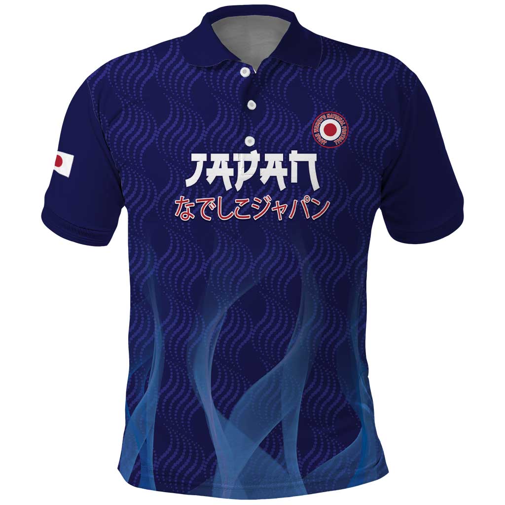 Custom Japan Football Polo Shirt Go Champions Nadeshiko Japanese