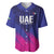 Custom UAE Cricket Baseball Jersey Go Champions United Arab Emirates Falcon - Wonder Print Shop