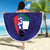 Custom UAE Cricket Beach Blanket Go Champions United Arab Emirates Falcon - Wonder Print Shop