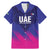 Custom UAE Cricket Family Matching Mermaid Dress and Hawaiian Shirt Go Champions United Arab Emirates Falcon - Wonder Print Shop