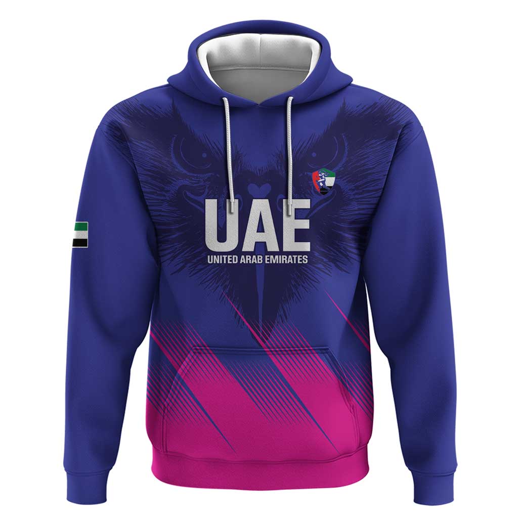 Custom UAE Cricket Hoodie Go Champions United Arab Emirates Falcon - Wonder Print Shop