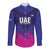 Custom UAE Cricket Long Sleeve Button Shirt Go Champions United Arab Emirates Falcon - Wonder Print Shop