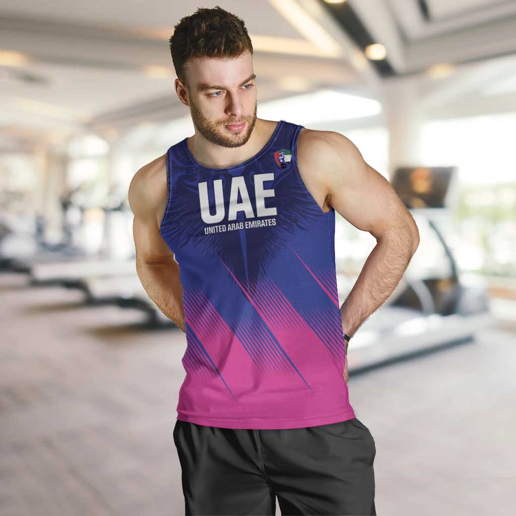 Custom UAE Cricket Men Tank Top Go Champions United Arab Emirates Falcon