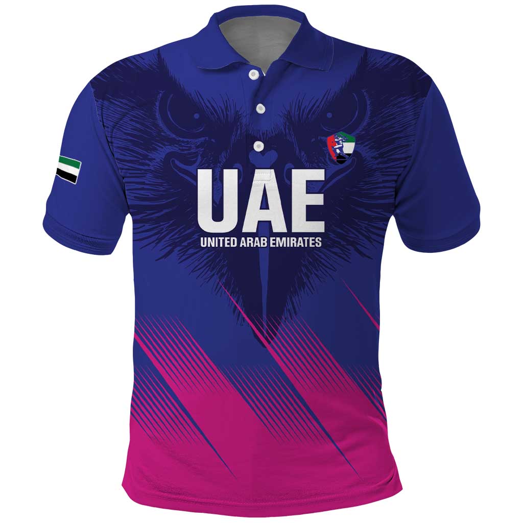 Custom UAE Cricket Polo Shirt Go Champions United Arab Emirates Falcon