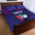 Custom UAE Cricket Quilt Bed Set Go Champions United Arab Emirates Falcon - Wonder Print Shop