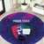 Custom UAE Cricket Round Carpet Go Champions United Arab Emirates Falcon