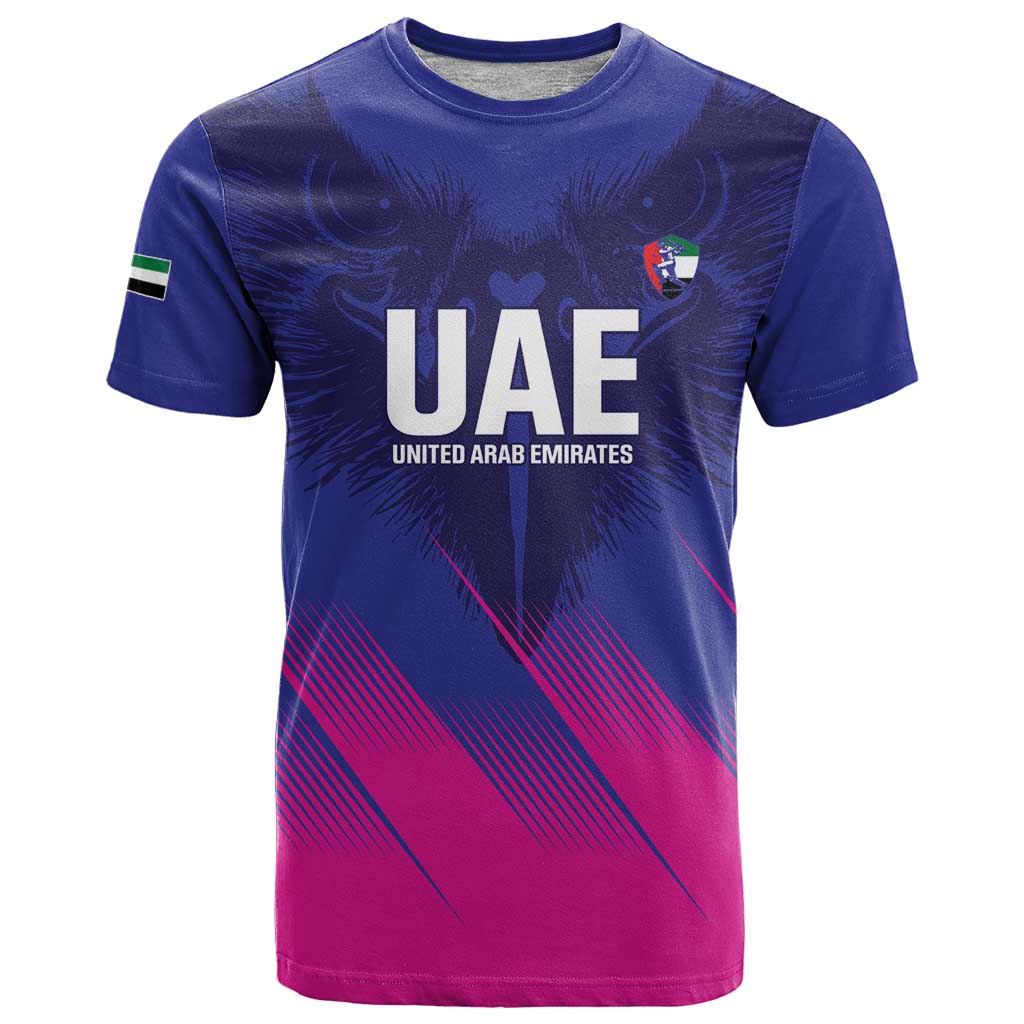 Custom UAE Cricket T Shirt Go Champions United Arab Emirates Falcon