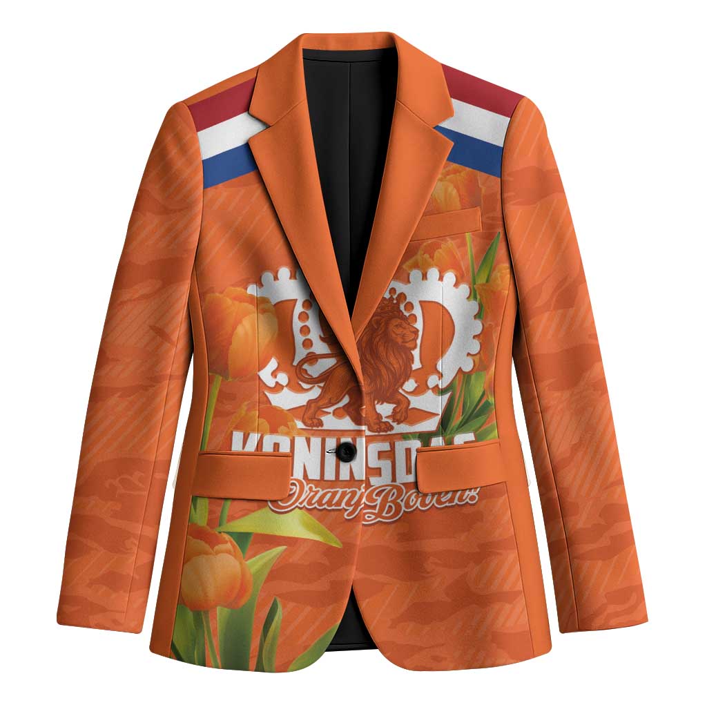 Koningsdag Netherlands King's Day Blazer Oranje Boven Holland Tulips