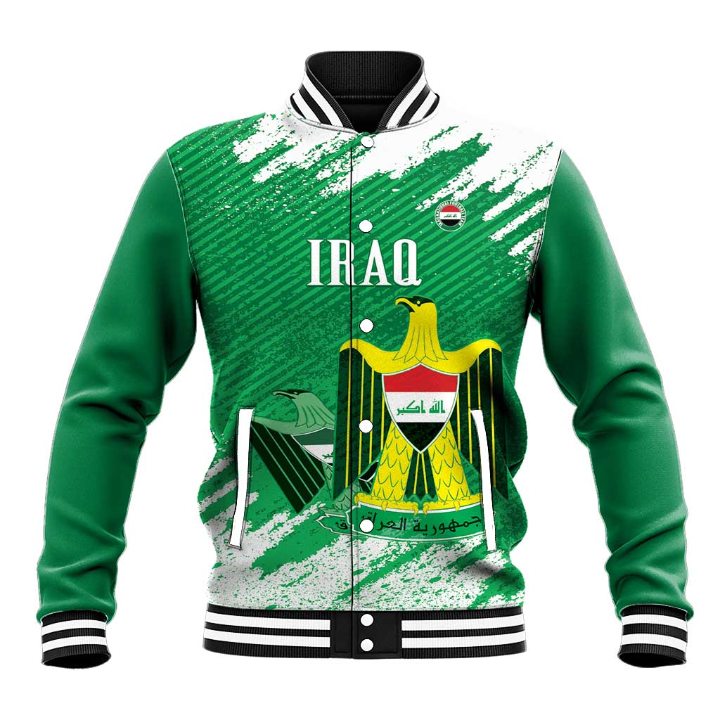 Iraq Football Custom Baseball Jacket Come On Lions of Mesopotamia