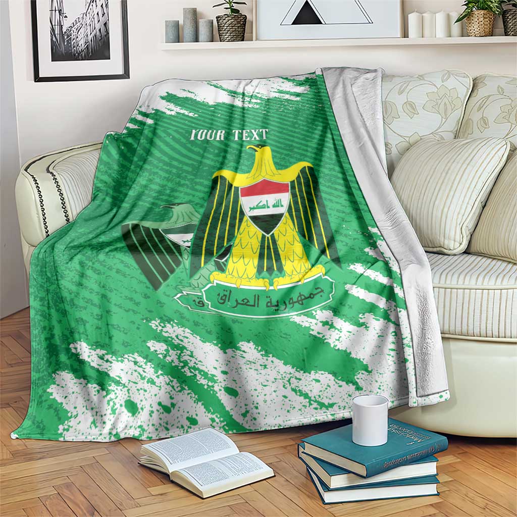 Iraq Football Custom Blanket Come On Lions of Mesopotamia