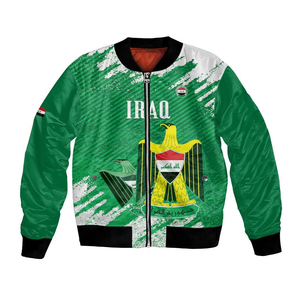 Iraq Football Custom Bomber Jacket Come On Lions of Mesopotamia