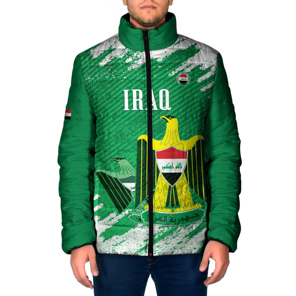 Iraq Football Custom Padded Jacket Come On Lions of Mesopotamia