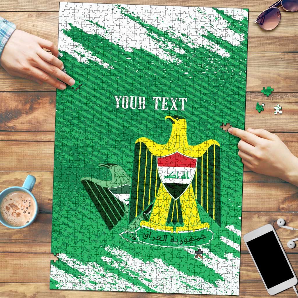 Iraq Football Custom Puzzle Come On Lions of Mesopotamia