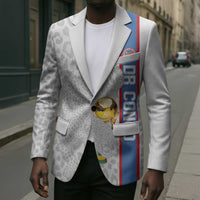 DR Congo Football Custom Blazer Come On Leopards White Color
