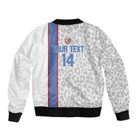 DR Congo Football Custom Bomber Jacket Come On Leopards White Color