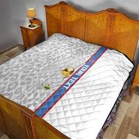 DR Congo Football Custom Quilt Come On Leopards White Color
