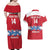 Custom Denmark Hockey Couples Matching Off Shoulder Maxi Dress and Hawaiian Shirt Go Danish Lions - Wonder Print Shop