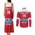 Custom Denmark Hockey Couples Matching Tank Maxi Dress and Long Sleeve Button Shirt Go Danish Lions - Wonder Print Shop