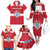 Custom Denmark Hockey Family Matching Off The Shoulder Long Sleeve Dress and Hawaiian Shirt Go Danish Lions - Wonder Print Shop