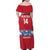 Custom Denmark Hockey Family Matching Off Shoulder Maxi Dress and Hawaiian Shirt Go Danish Lions - Wonder Print Shop