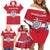 Custom Denmark Hockey Family Matching Off Shoulder Short Dress and Hawaiian Shirt Go Danish Lions - Wonder Print Shop