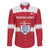 Custom Denmark Hockey Family Matching Short Sleeve Bodycon Dress and Hawaiian Shirt Go Danish Lions - Wonder Print Shop