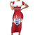 Custom Denmark Hockey Family Matching Short Sleeve Bodycon Dress and Hawaiian Shirt Go Danish Lions - Wonder Print Shop